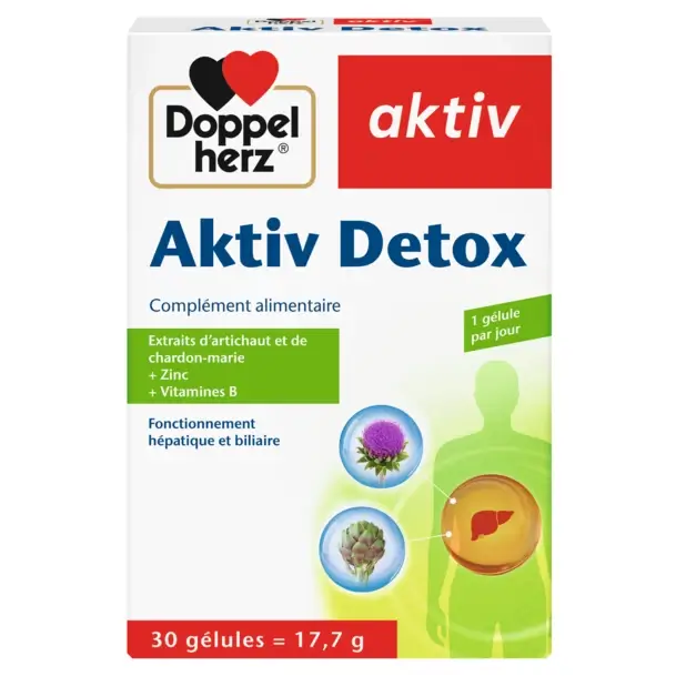 4009932411669_DHA_Aktiv_Detox_Kap_30_fr_16641@1.5x-1 DOPPELHERZ AKTIV DETOX 30 GELULES – Image 1