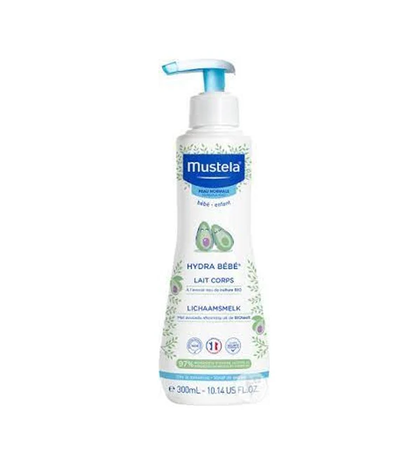 mu300mll.webp797 Mustela lait hydratant corps bébé – 300ml – Image 1